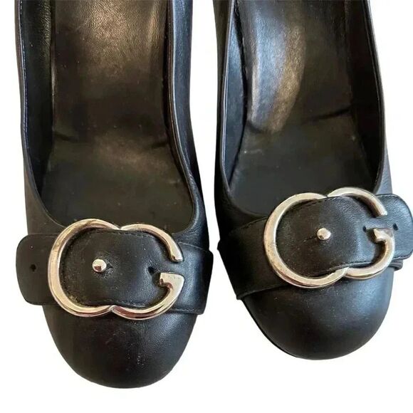 Gucci GG Black Buckle Pumps - Picture 3 of 12